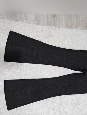 Grey Flared Dress Pants